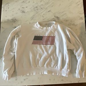 Brandy Melville SMALL American Flag Sweatshirt